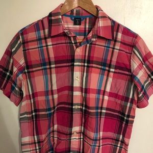 Boys button down short sleeve shirt